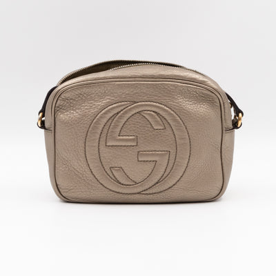 Disco Soho Champagne Metallic Leather