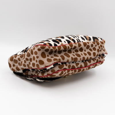 Pony Hair Shoulder Bag Leopard
