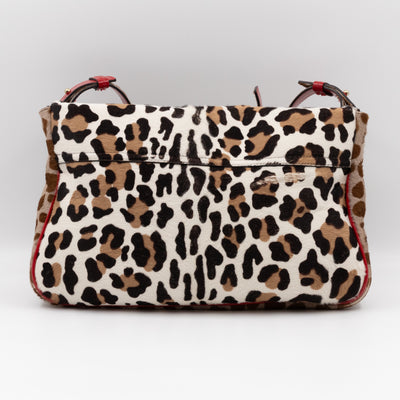 Pony Hair Shoulder Bag Leopard