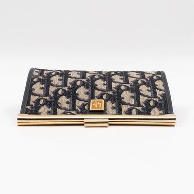 Pouch Blue Dior Oblique Jacquard