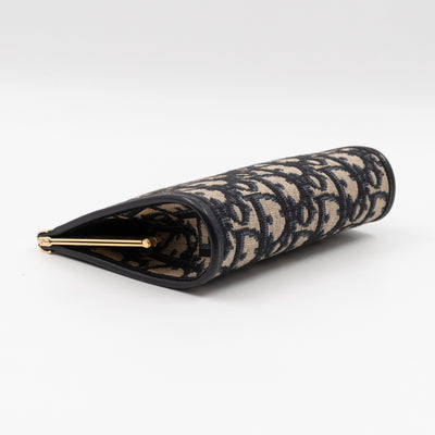 Pouch Blue Dior Oblique Jacquard