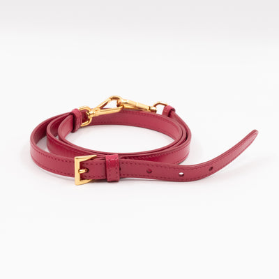 Galleria Medium Double Zip Pink Saffiano Vernice