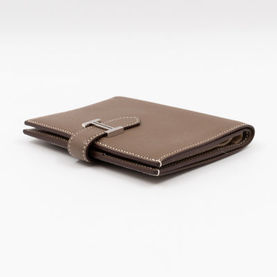 Bearn Compact Wallet Etoupe Leather