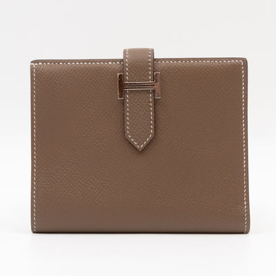 Bearn Compact Wallet Etoupe Leather