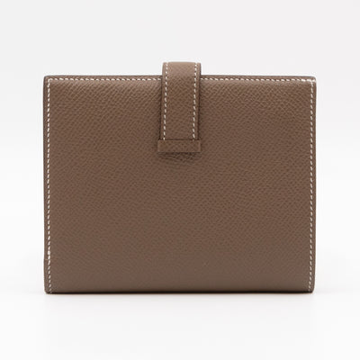 Bearn Compact Wallet Etoupe Leather
