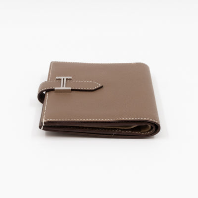 Bearn Compact Wallet Etoupe Leather