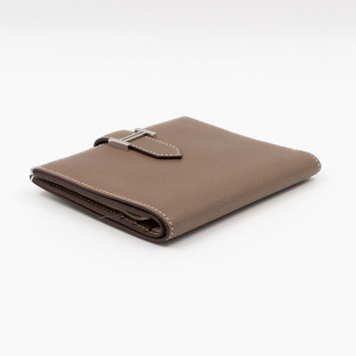 Bearn Compact Wallet Etoupe Leather