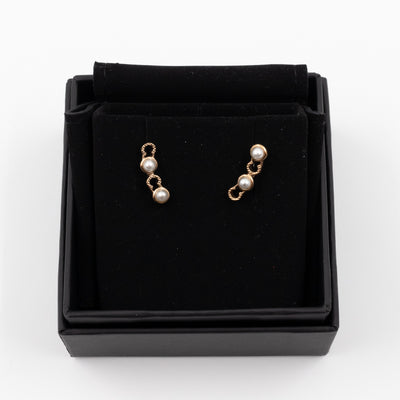 Coco Letters Pearl Earrings