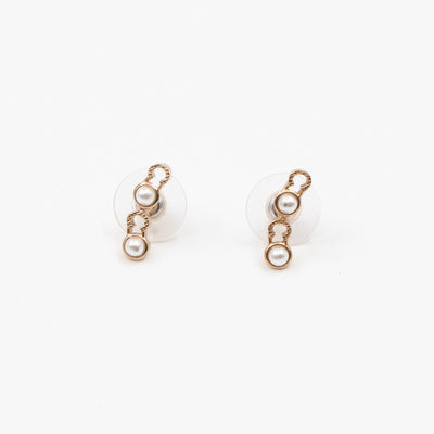 Coco Letters Pearl Earrings