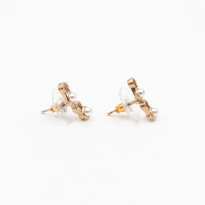Coco Letters Pearl Earrings