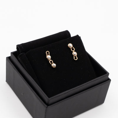 Coco Letters Pearl Earrings