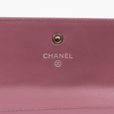 Continental Flap Wallet Mauve Caviar