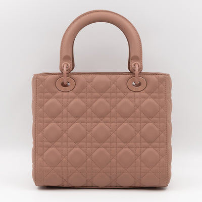 Lady Dior Medium Blush Ultramatte Leather