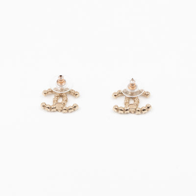 CC Crystal Earrings Light Gold