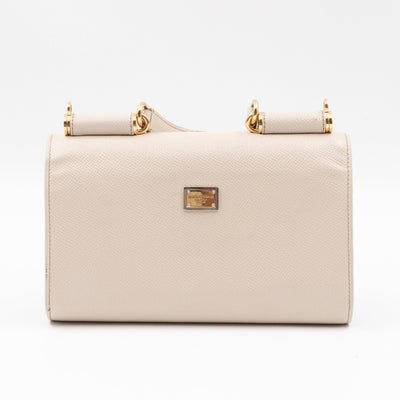 Sicily Lipstick White Dauphine Leather