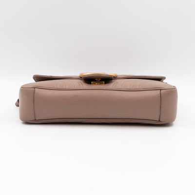 GG Marmont Medium Shoulder Bag Dusty Pink Leather