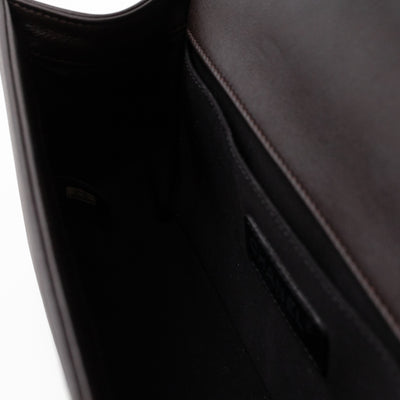 Cordoba Boy Bag Medium Dallas Paris Brown Engraved Leather
