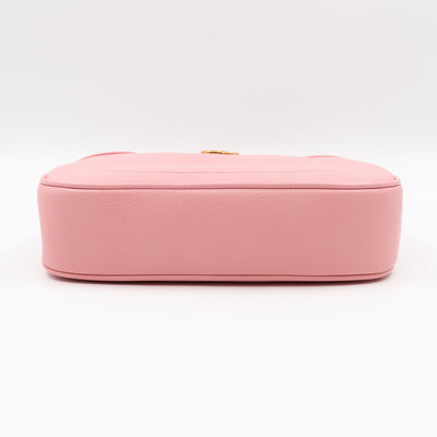 Aphrodite Small Shoulder Bag Light Pink Leather