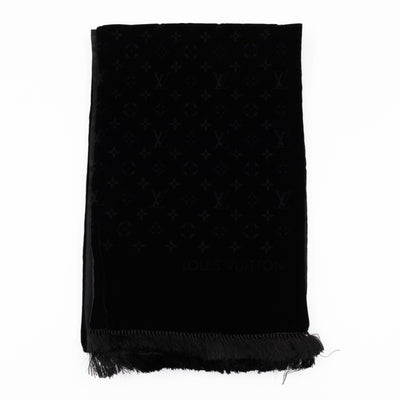 Velvet Stole Scarf Black
