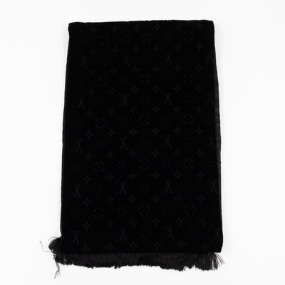 Velvet Stole Scarf Black