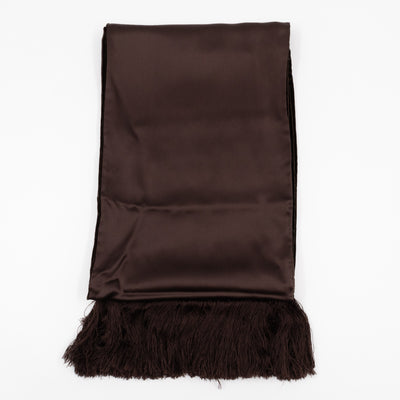 Velvet Stole Scarf Brown