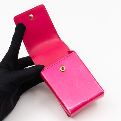 Cigarette Case Pink Vernis Leather