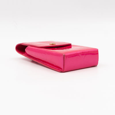 Cigarette Case Pink Vernis Leather
