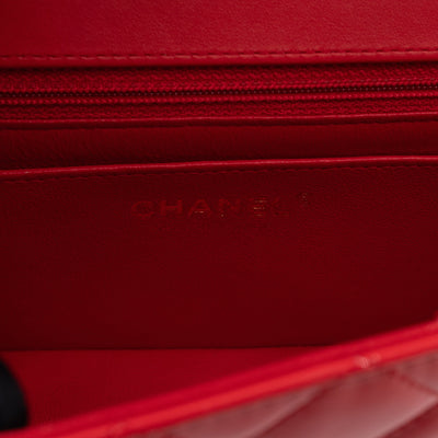 Classic Mini Rectangular Red Patent Leather
