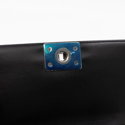 Boy Bag Small Black Metallic Patent Leather