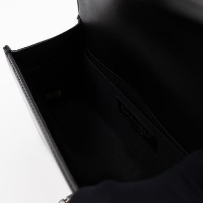 Boy Bag Small Black Metallic Patent Leather