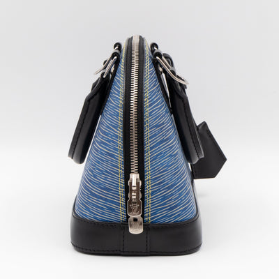Alma BB Epi Leather Denim Blue Black