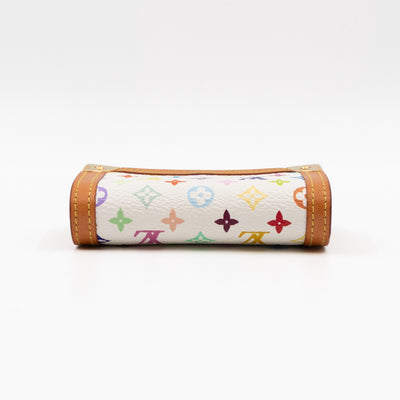 Coin Card Case Multicolore White