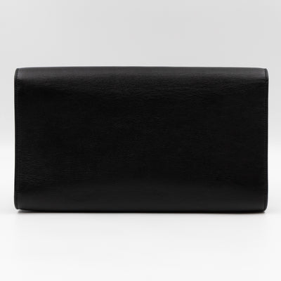 Belle De Jour Clutch Large Leather Black