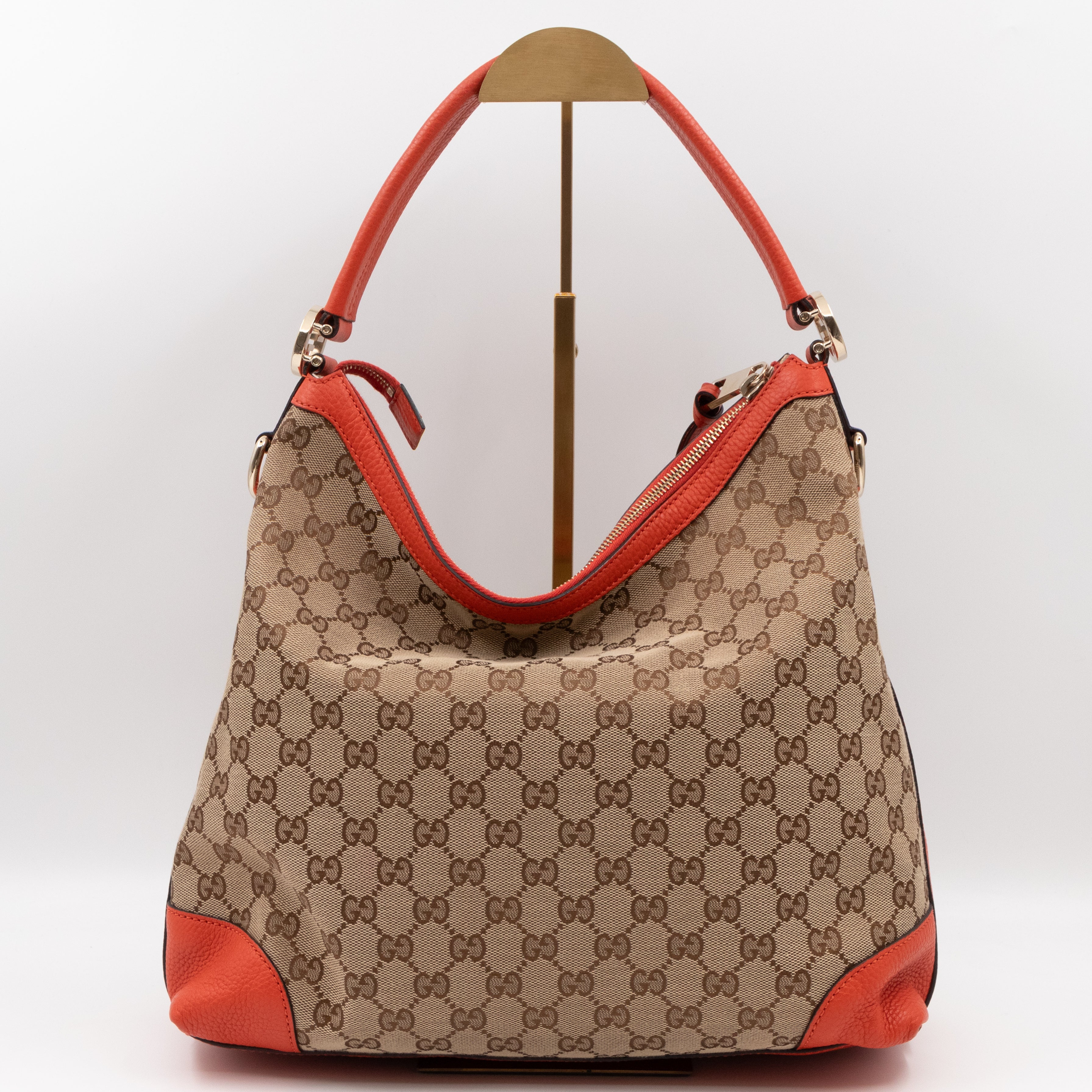 Miss GG Original Hobo Bag GG Supreme Orange