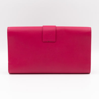 Chyc Ligne Y Clutch Pink Smooth Leather