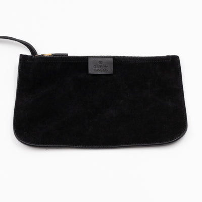 Small Jackie Soft Bucket Bag Black Suede Leather