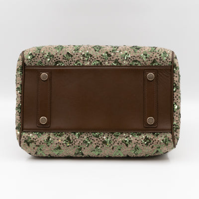 Sunshine Express Speedy 30 Monogram Sequin Green