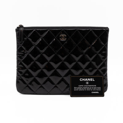 Classic Medium O Case Black Patent Leather