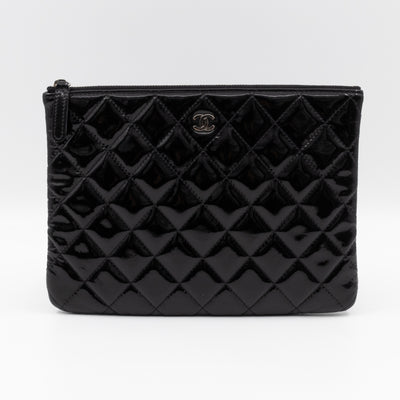 Classic Medium O Case Black Patent Leather