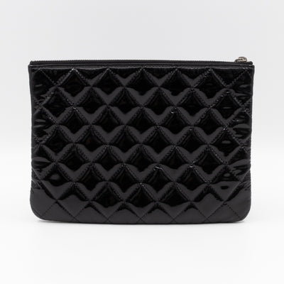 Classic Medium O Case Black Patent Leather