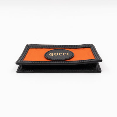 Off The Grid Zip Card Case Black & Orange