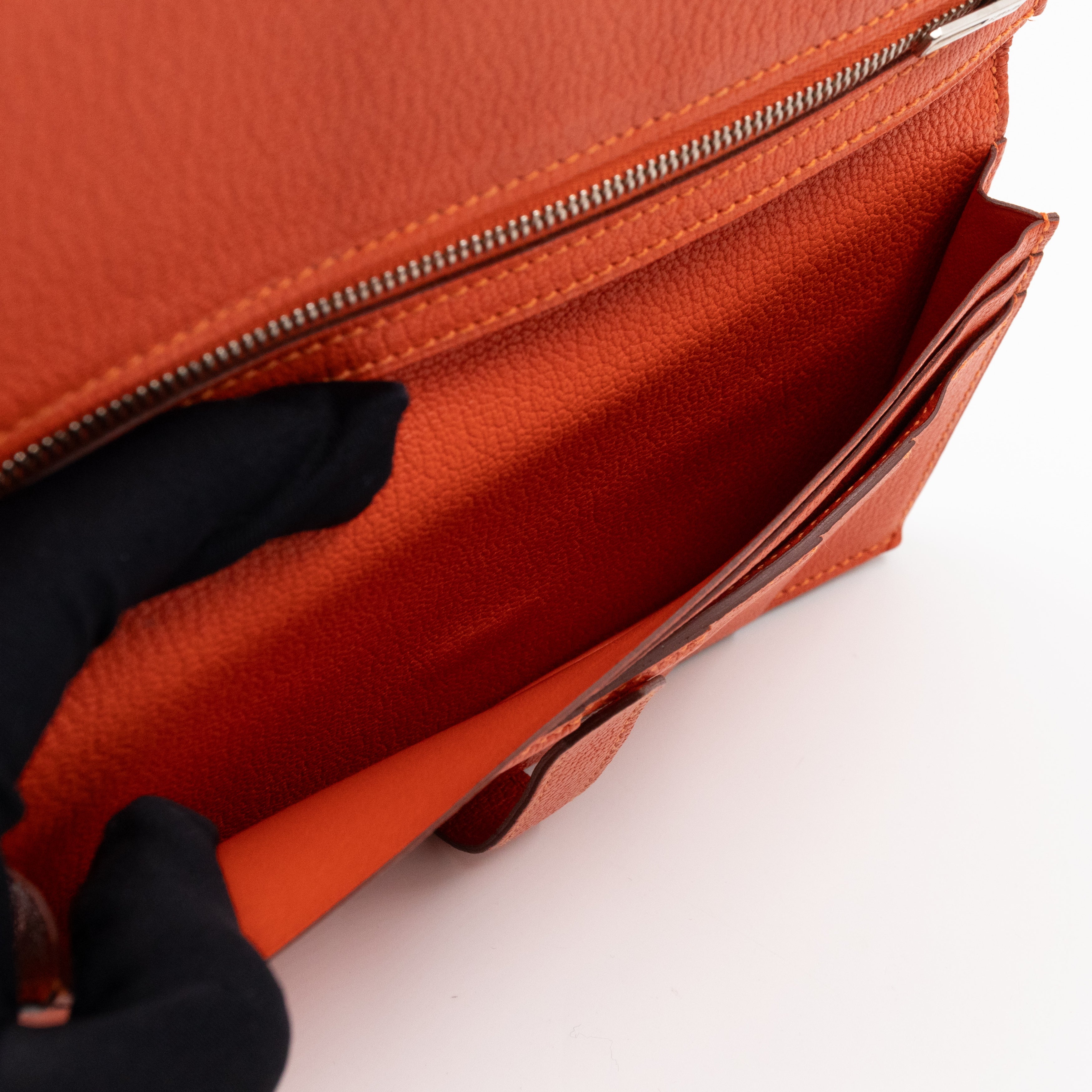 Bearn Wallet Orange Leather
