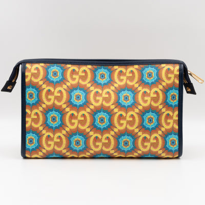 Gucci 100 Pouch Supreme Kaleidoscope Calfskin Leather
