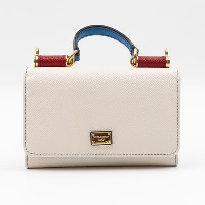 Sicily Von Bag White Dauphine Leather