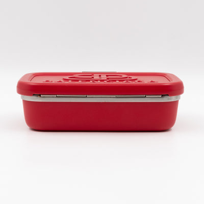Logo Lunch Box Bag Red Resin & Leather