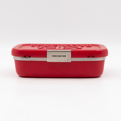 Logo Lunch Box Bag Red Resin & Leather