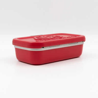 Logo Lunch Box Bag Red Resin & Leather