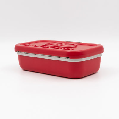 Logo Lunch Box Bag Red Resin & Leather