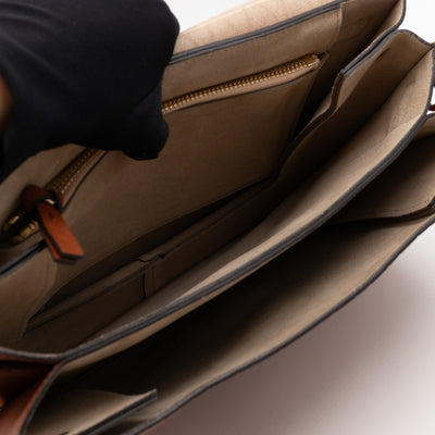 Faye Crossbody Brown Smooth Leather