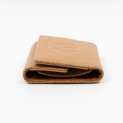 Timeless 6 Ring Key Case Camel Caviar